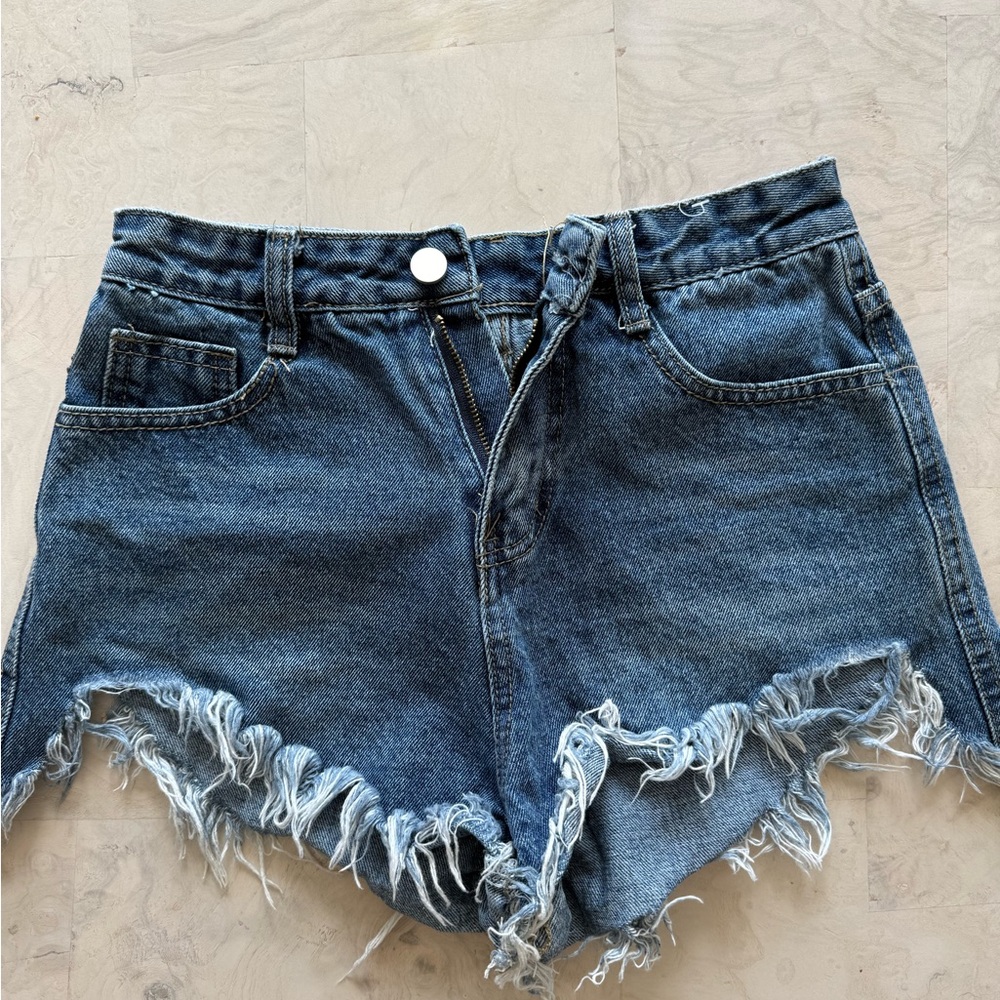 Denim Mini Shorts Cut offs